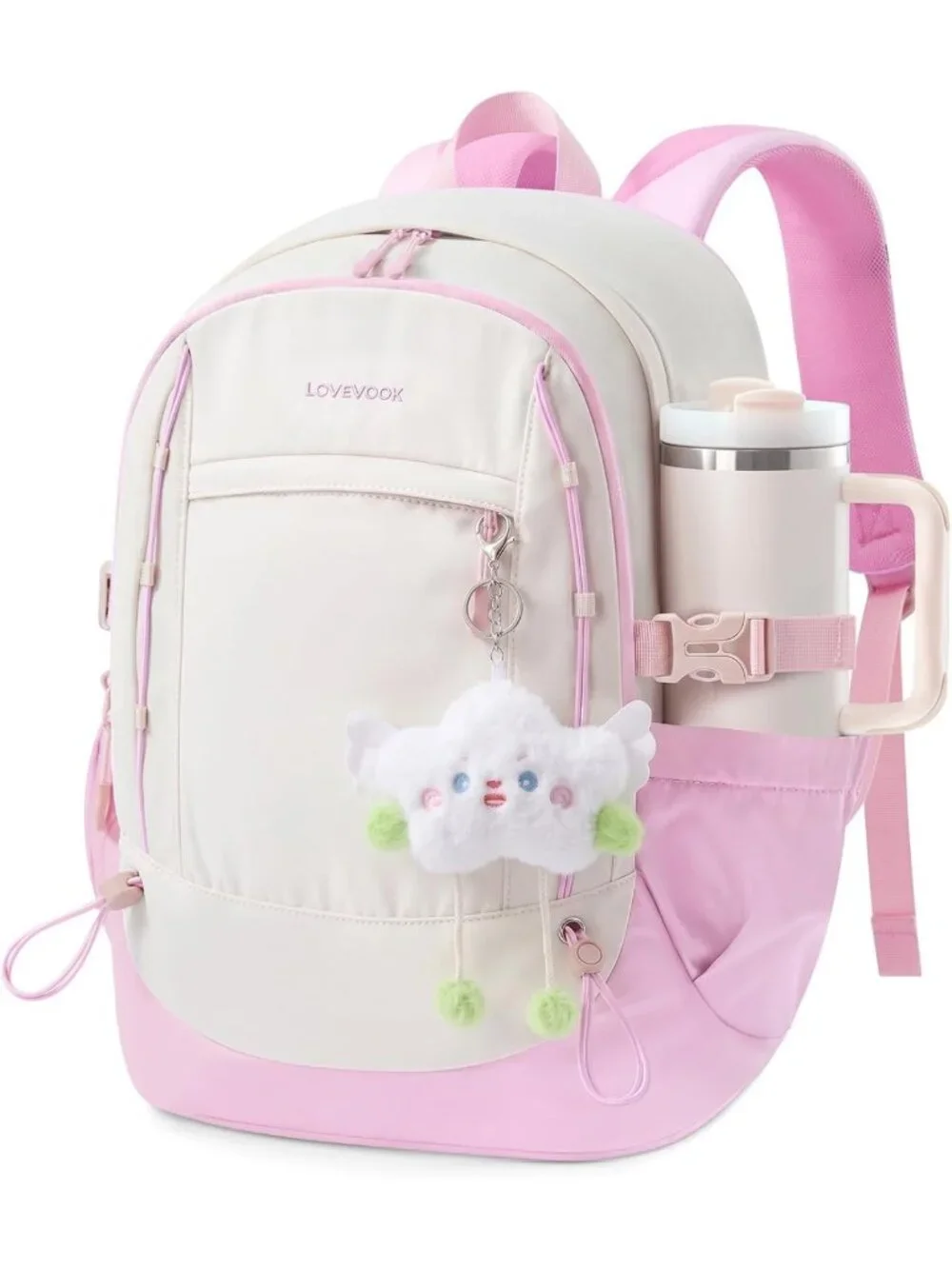 Cute Teen Girl School Backpack, Stylish Bookbag for Students, Durable & Trendy